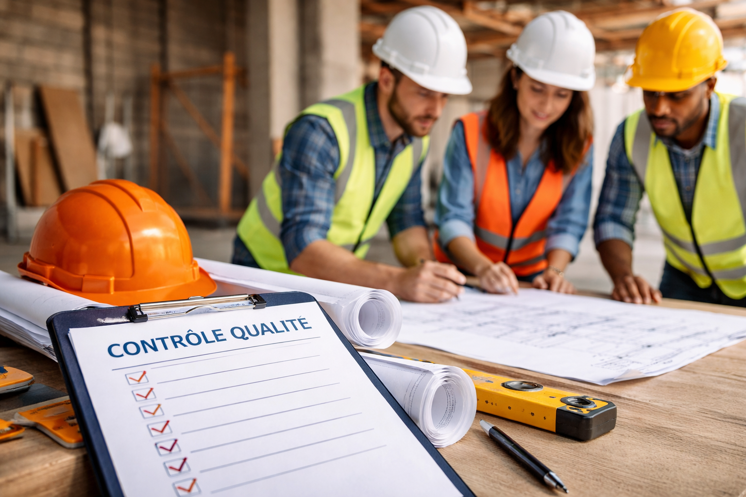 Controle qualite chantier